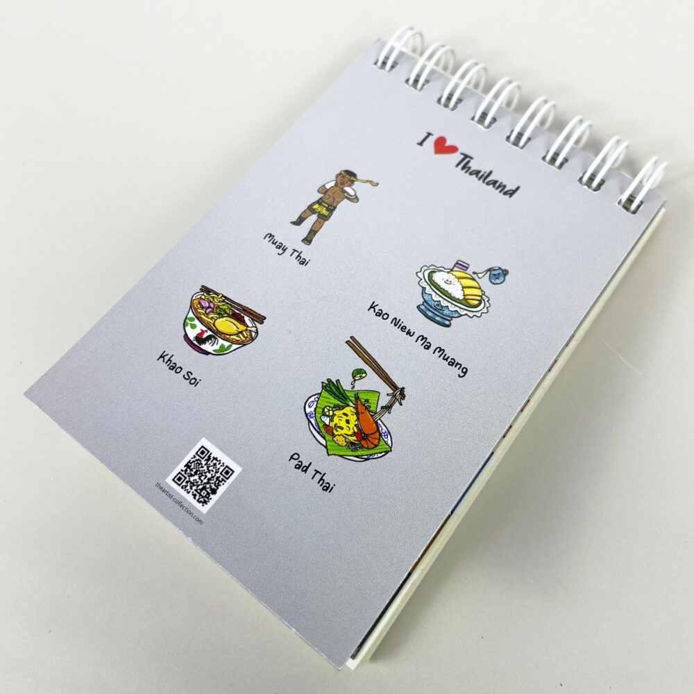 สมุดโน้ต Pop Up Mini Note สันห่วง I Love Thailand มวยไทย - Image 5