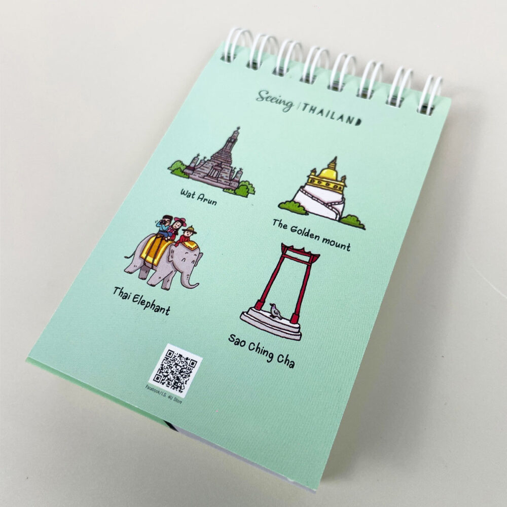 สมุดโน้ต Pop Up Mini Note สันห่วง I Love Thailand ภูเขาทอง - Image 4