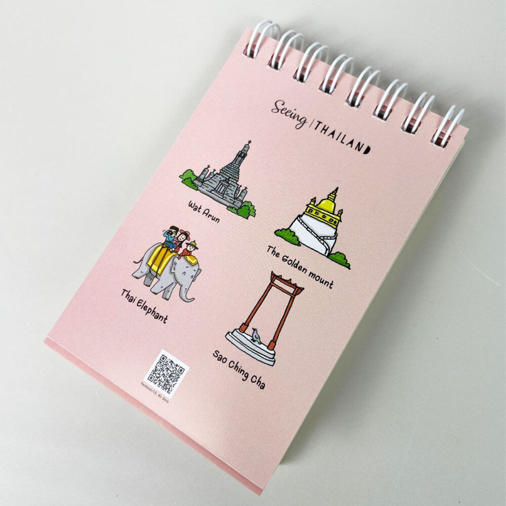 สมุดโน้ต Pop Up Mini Note สันห่วง I Love Thailand วัดอรุณ - Image 5