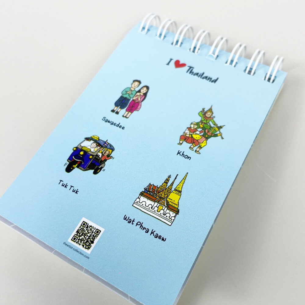 สมุดโน้ต Pop Up Mini Note สันห่วง I Love Thailand วัดพระแก้ว - Image 5