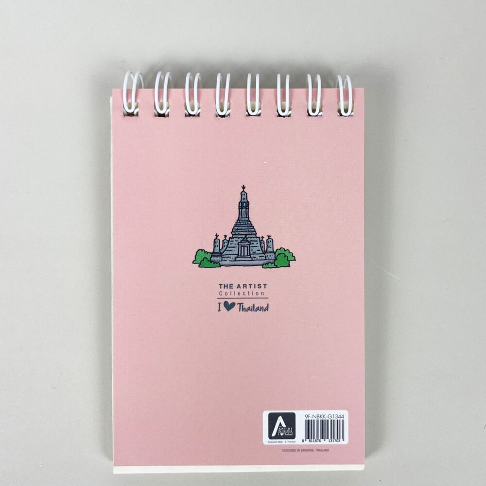 สมุดโน้ต Pop Up Mini Note สันห่วง I Love Thailand วัดอรุณ - Image 6