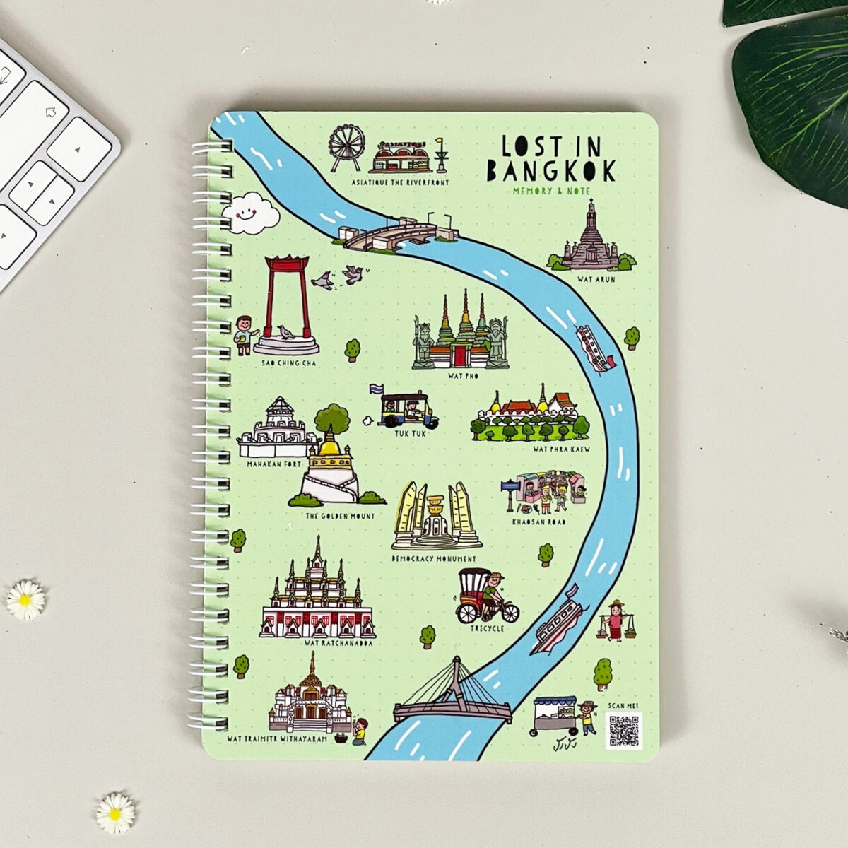 สมุดโน้ต สันห่วง Lost in Bangkok ขนาด A5