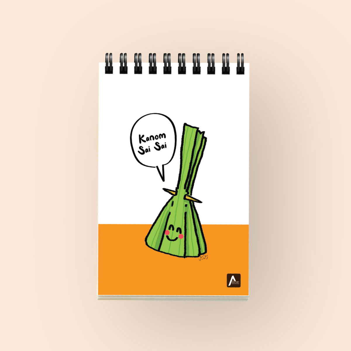 สมุดโน้ต Purse note สันห่วง Taste of Thailand Kanom Thai