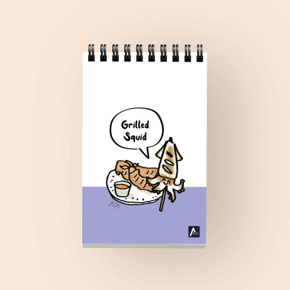 สมุดโน้ต Purse note สันห่วง Taste of Thailand Street Food