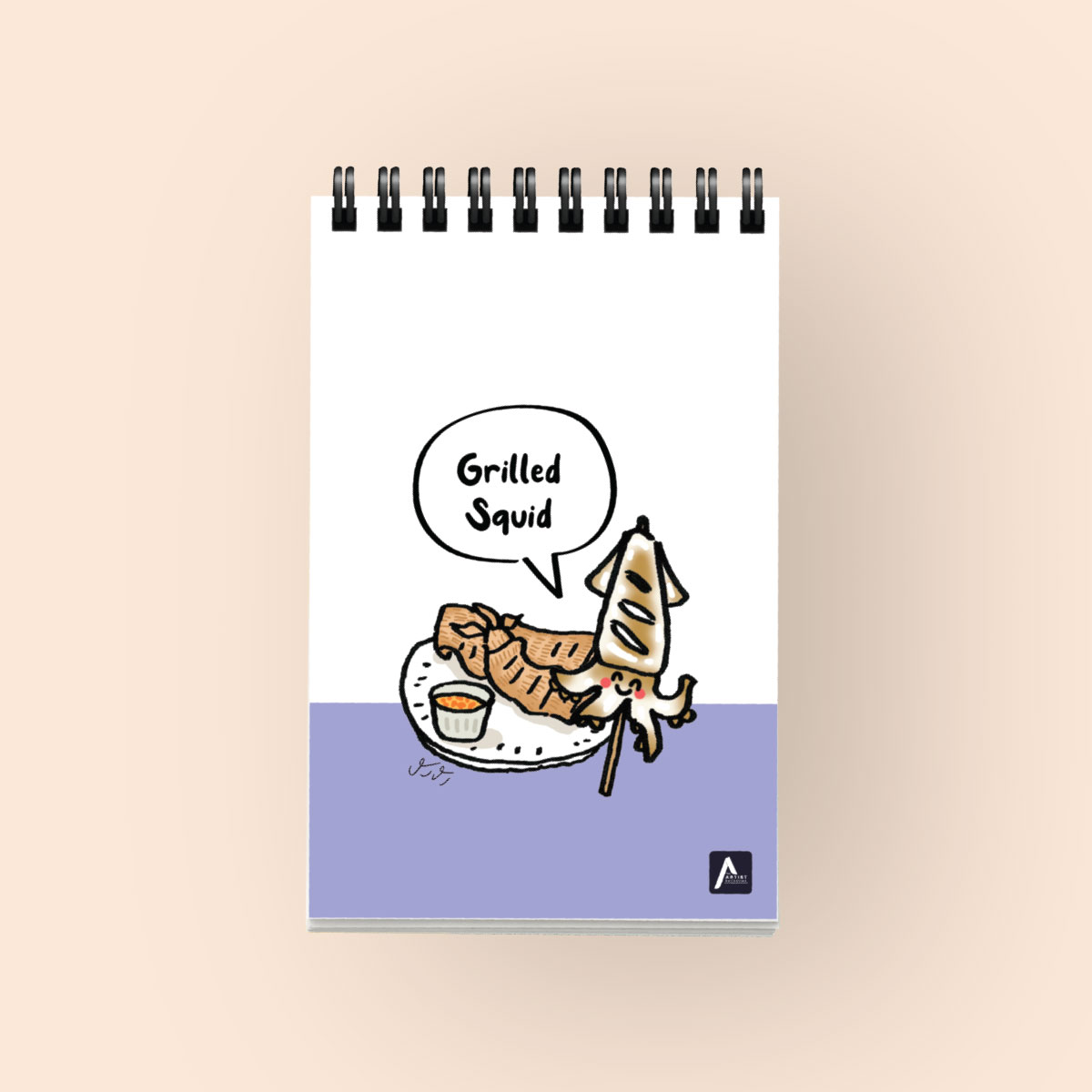 สมุดโน้ต Purse note สันห่วง Taste of Thailand Street Food