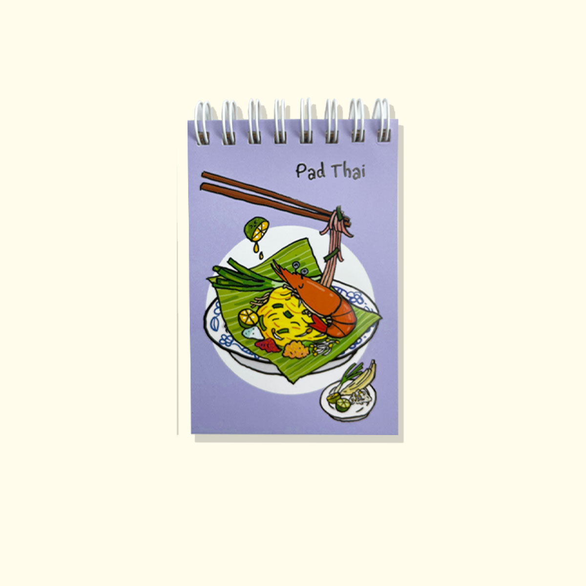 สมุดโน้ต Pop Up Mini Note สันห่วง I Love Thailand ผัดไทย