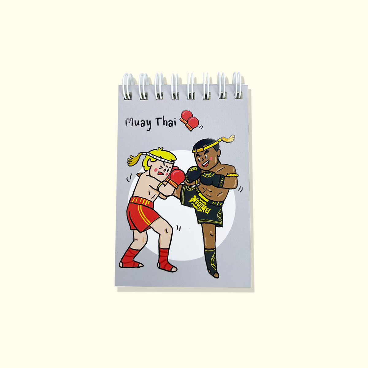 สมุดโน้ต Pop Up Mini Note สันห่วง I Love Thailand มวยไทย