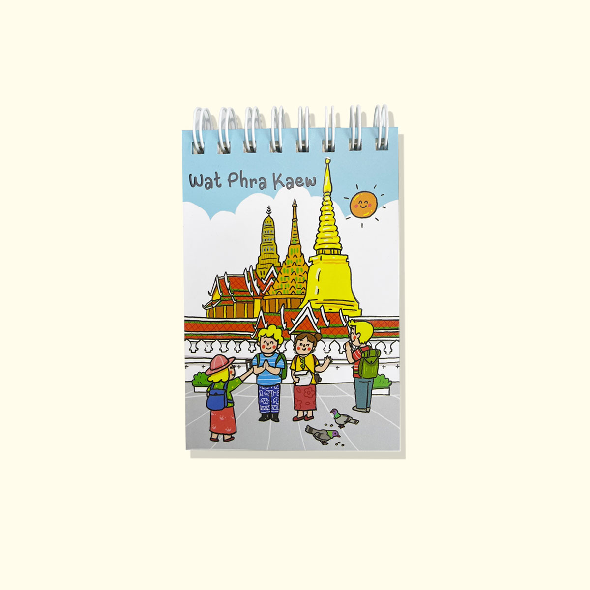 สมุดโน้ต Pop Up Mini Note สันห่วง I Love Thailand วัดพระแก้ว