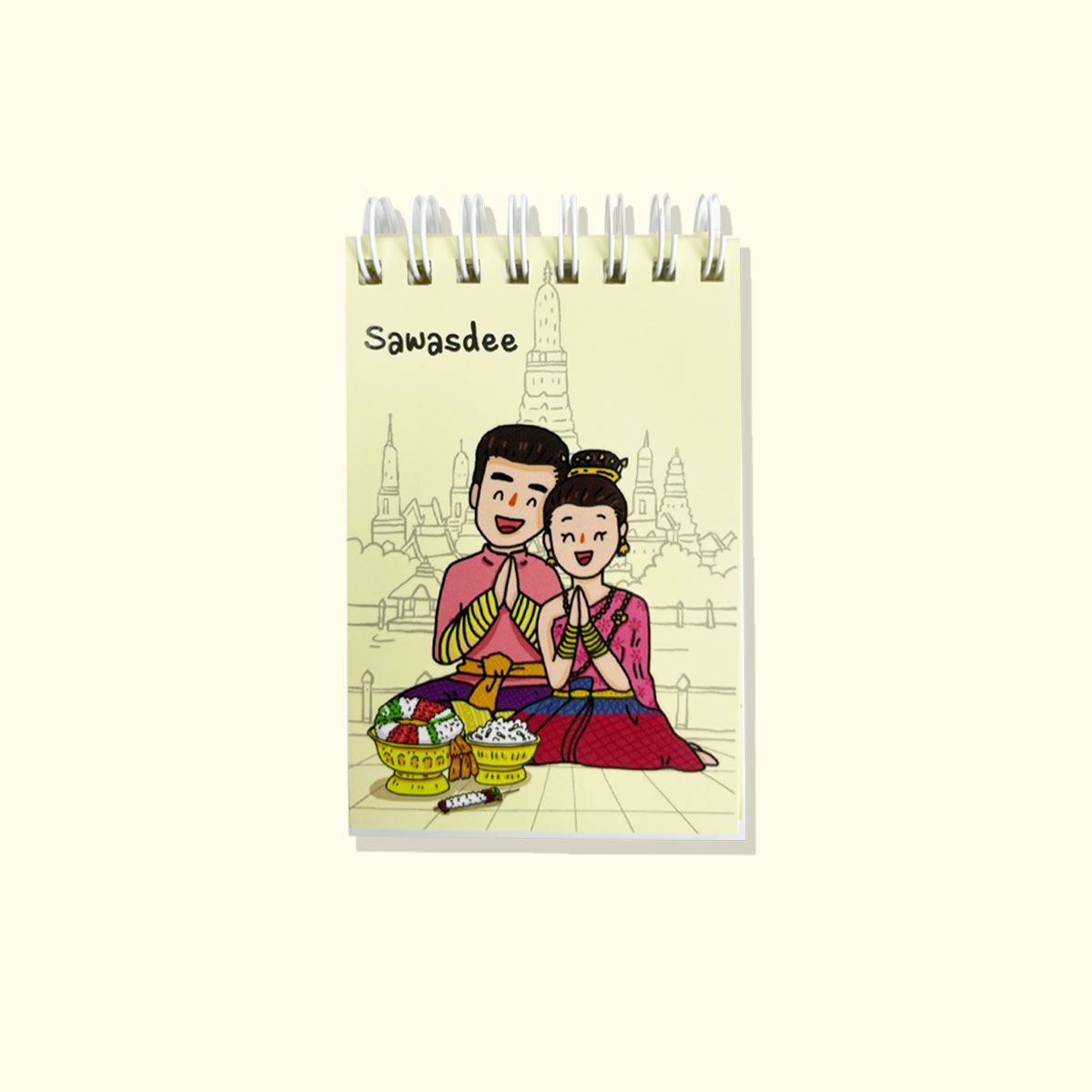สมุดโน้ต Pop Up Mini Note สันห่วง I Love Thailand สวัสดี