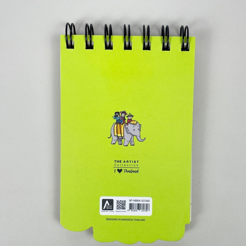 สมุดโน้ต Pursenote สันห่วง ไดคัท Loving Bangkok (ขี่ช้าง) - Image 5