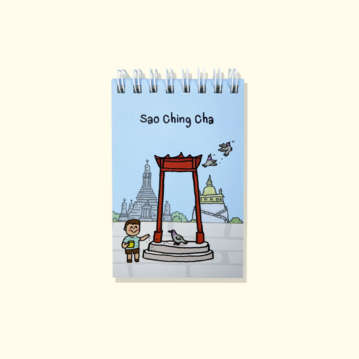 สมุดโน้ต Pop Up Mini Note สันห่วง I Love Thailand เสาชิงช้า
