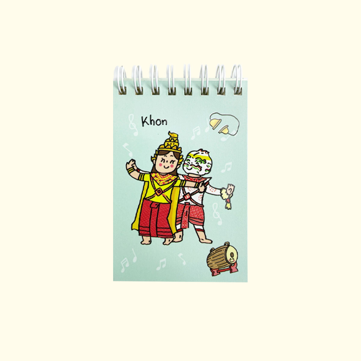 สมุดโน้ต Pop Up Mini Note สันห่วง I Love Thailand โขน